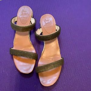 Louboutin sandals espadrilles